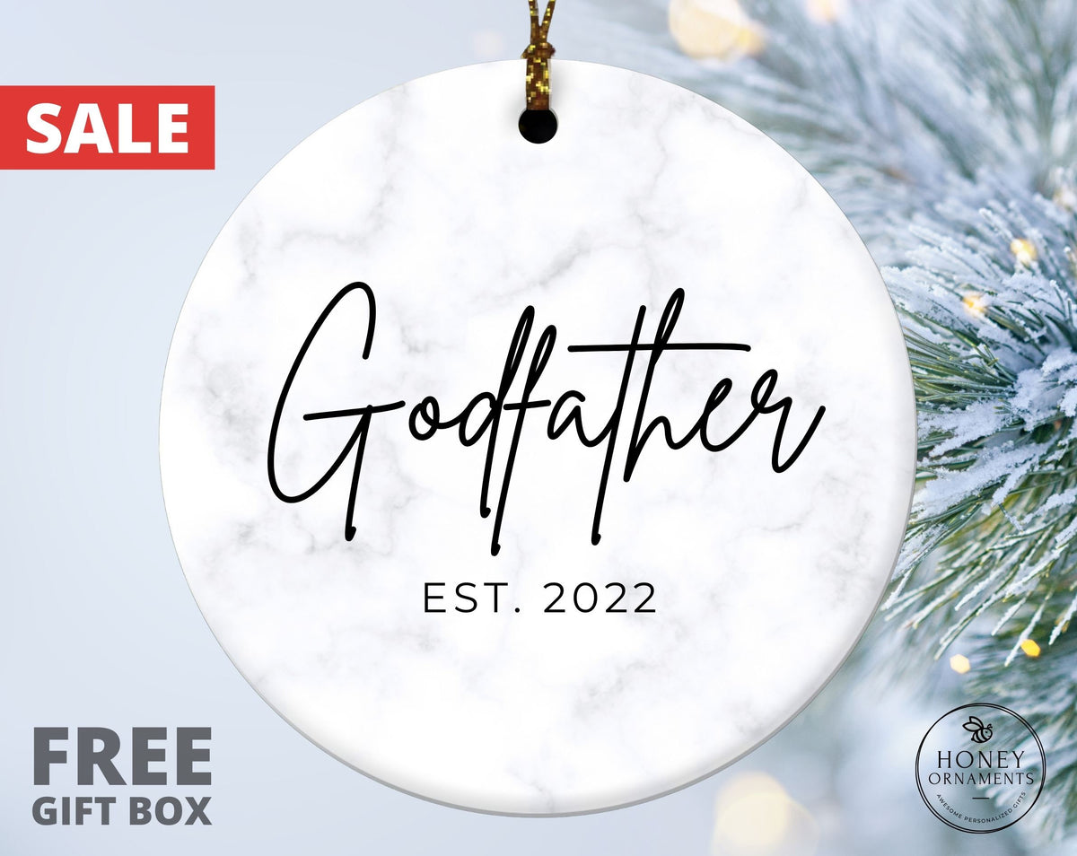 God Father Ornament - Personalized Godfather Gift