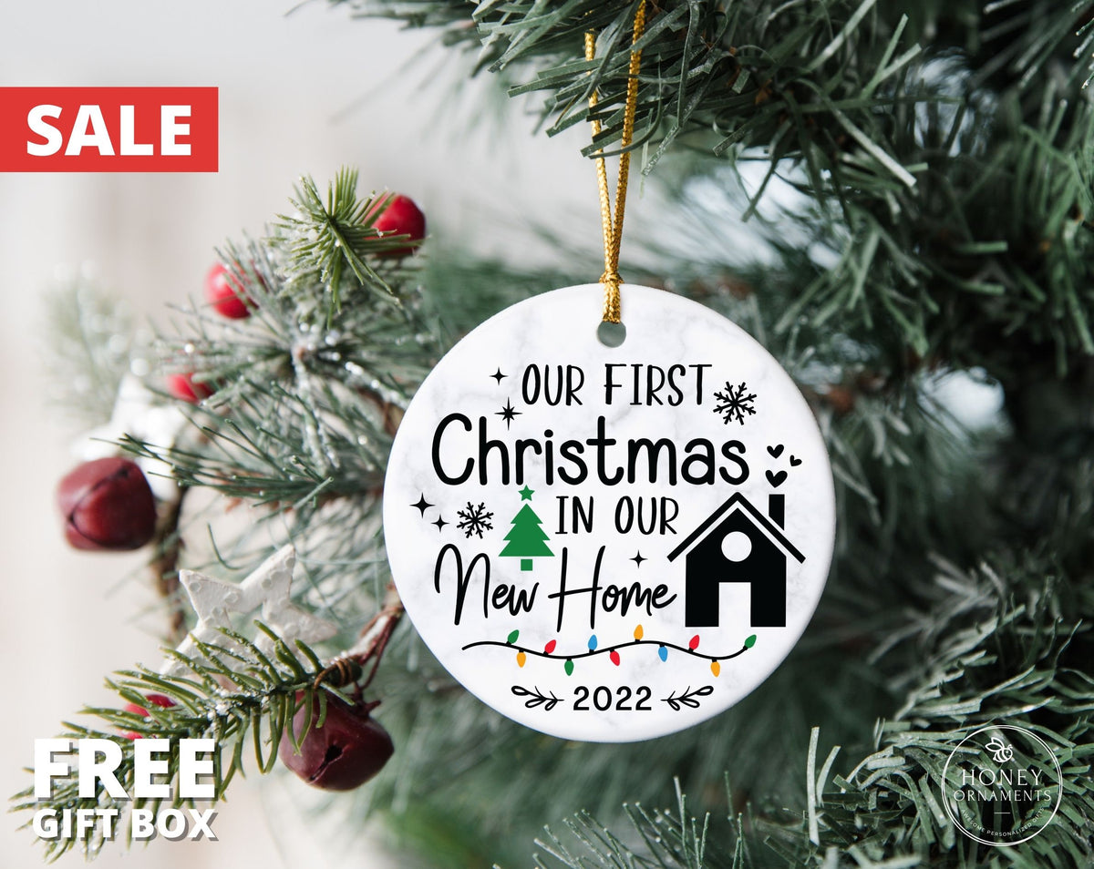 Our New Home Ornament, Personalized First Christmas in New Home Christmas Gift, 2026 New House Ornament Gift, New Address Housewarming Gift
