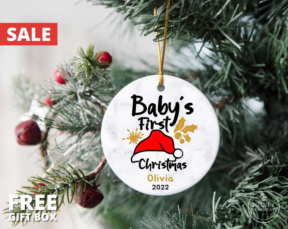 Baby's First Christmas Ornament, Personalized New Baby Ornament 2026, My First Christmas Baby Announcement, New Baby Girl Baby Boy Keepsake