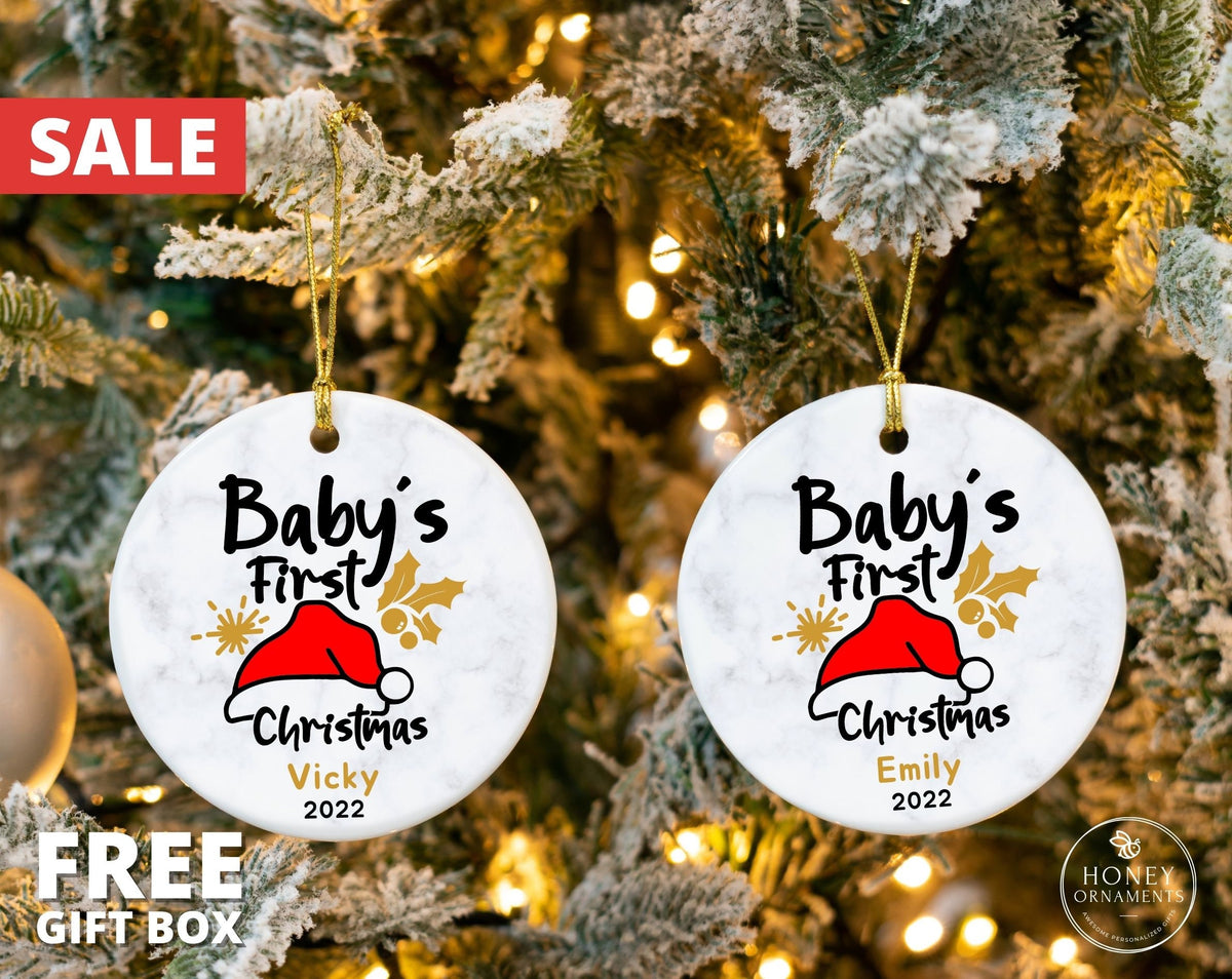 Baby's First Christmas Ornament, Personalized New Baby Ornament 2026, My First Christmas Baby Announcement, New Baby Girl Baby Boy Keepsake