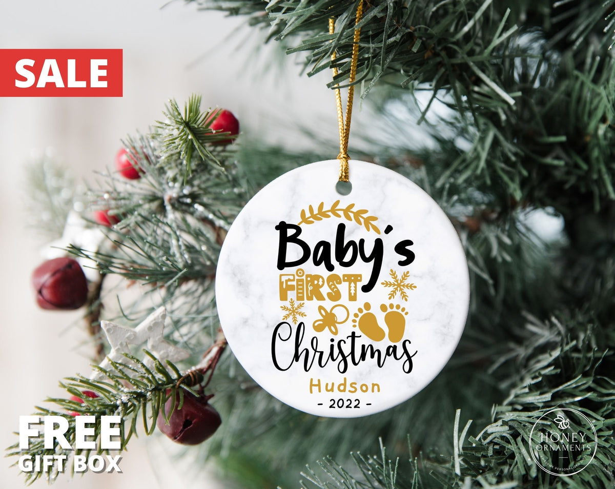 Baby's First Christmas Ornament, 2026 New Baby Ornament, Personalized My First Christmas Ornament, Baby Girl Baby Boy 1st Christmas Ornament