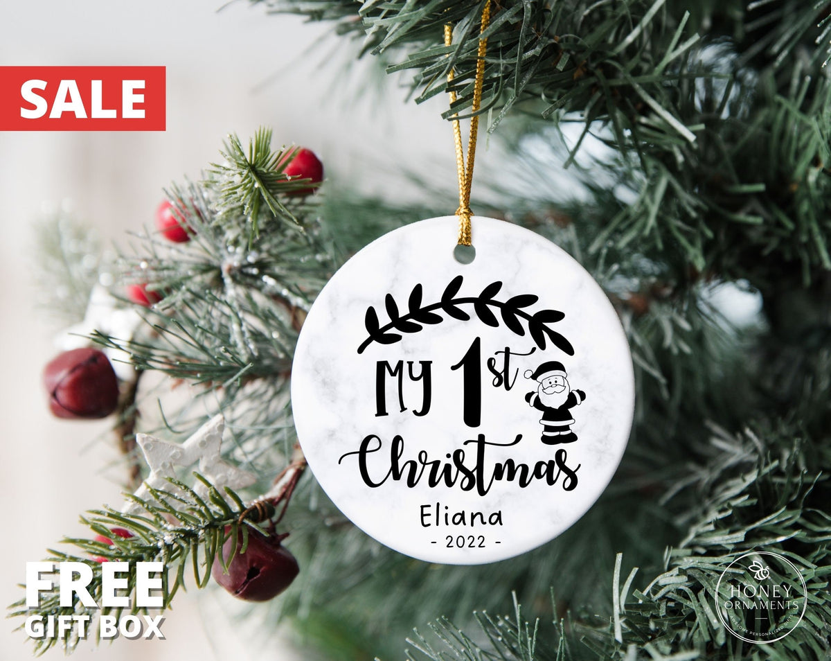 My First Christmas Ornament, 2026 New Baby Ornament, Personalized Baby's First Christmas Ornament, Custom Baby Girl Baby Boy Ornament Gift