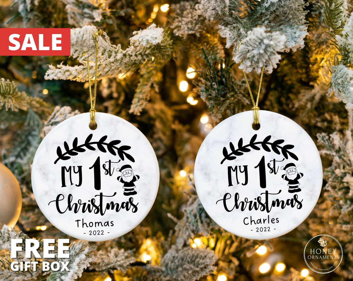 My First Christmas Ornament, 2026 New Baby Ornament, Personalized Baby's First Christmas Ornament, Custom Baby Girl Baby Boy Ornament Gift