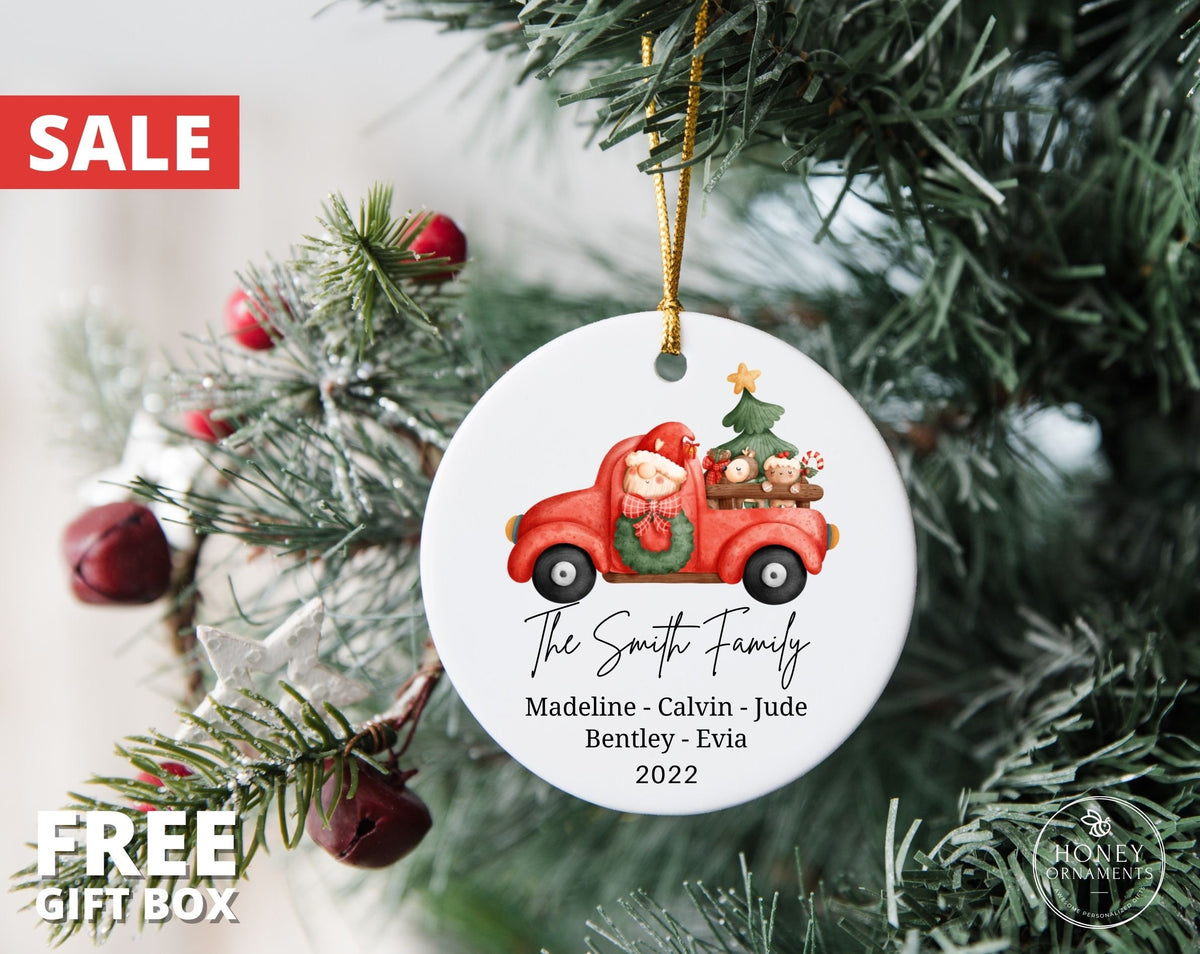 Personalized Family Christmas Ornament with Names - photo 2