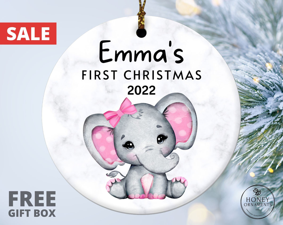 Baby's First Christmas Ornament, Personalized New Baby Girl Ornament 2026, Christmas Baby Announcement, Baby Keepsake, New Baby Girl Gift