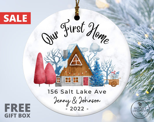Our First Home Ornament, First Christmas in Our New Home Ornament, Personalized Housewarming Gift, New House Christmas Gift, New Home Gift