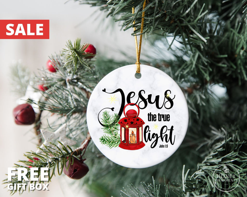 Jesus The True Light John 1:9 - Christmas Ornament - photo 2