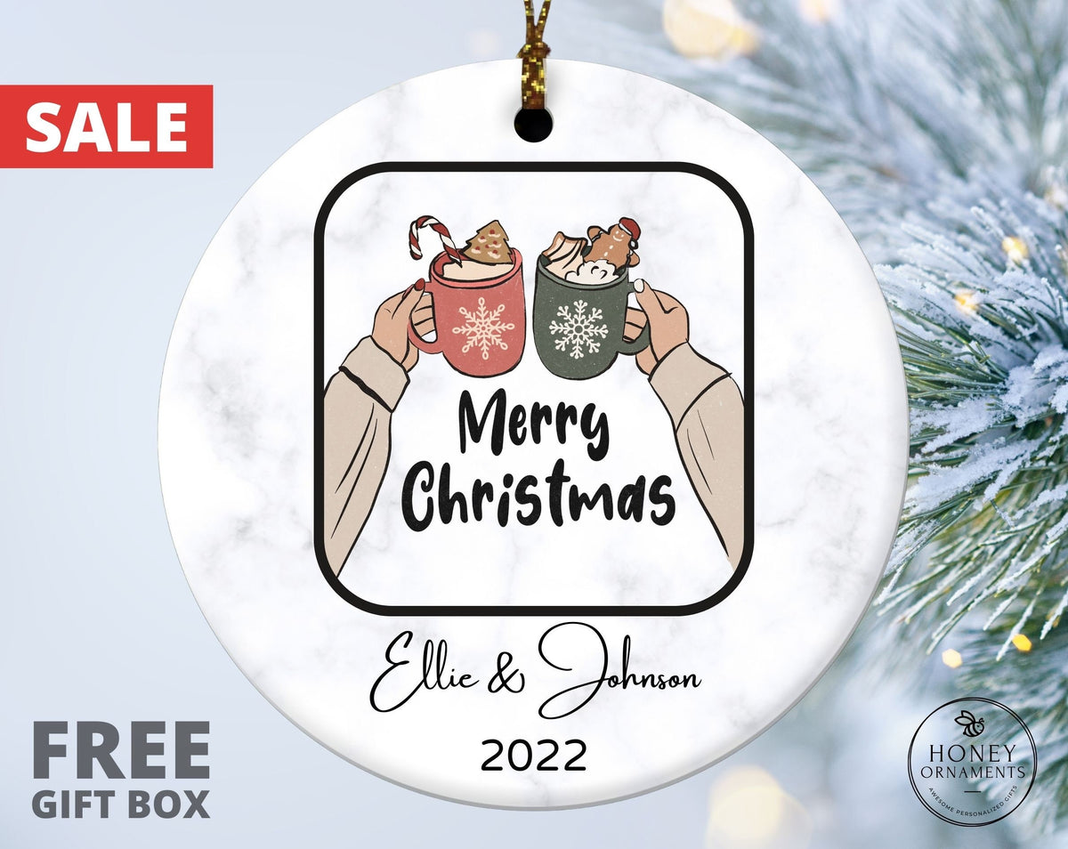 First Anniversary Gift for Couple, Wedding Gift for Couple Unique, Engagement Gift Box for Couples, 1st Anniversary Gift Christmas Ornament