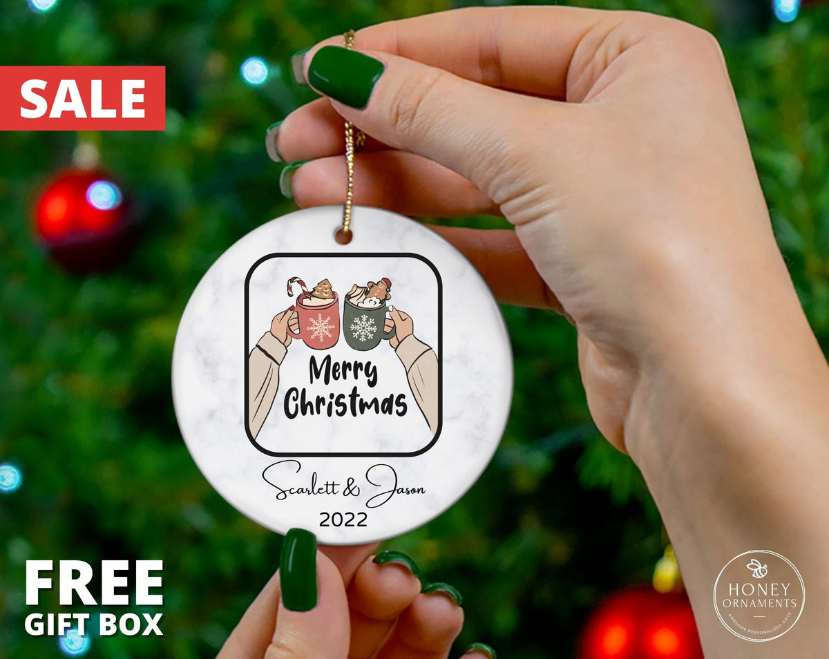 First Anniversary Gift for Couple, Wedding Gift for Couple Unique, Engagement Gift Box for Couples, 1st Anniversary Gift Christmas Ornament