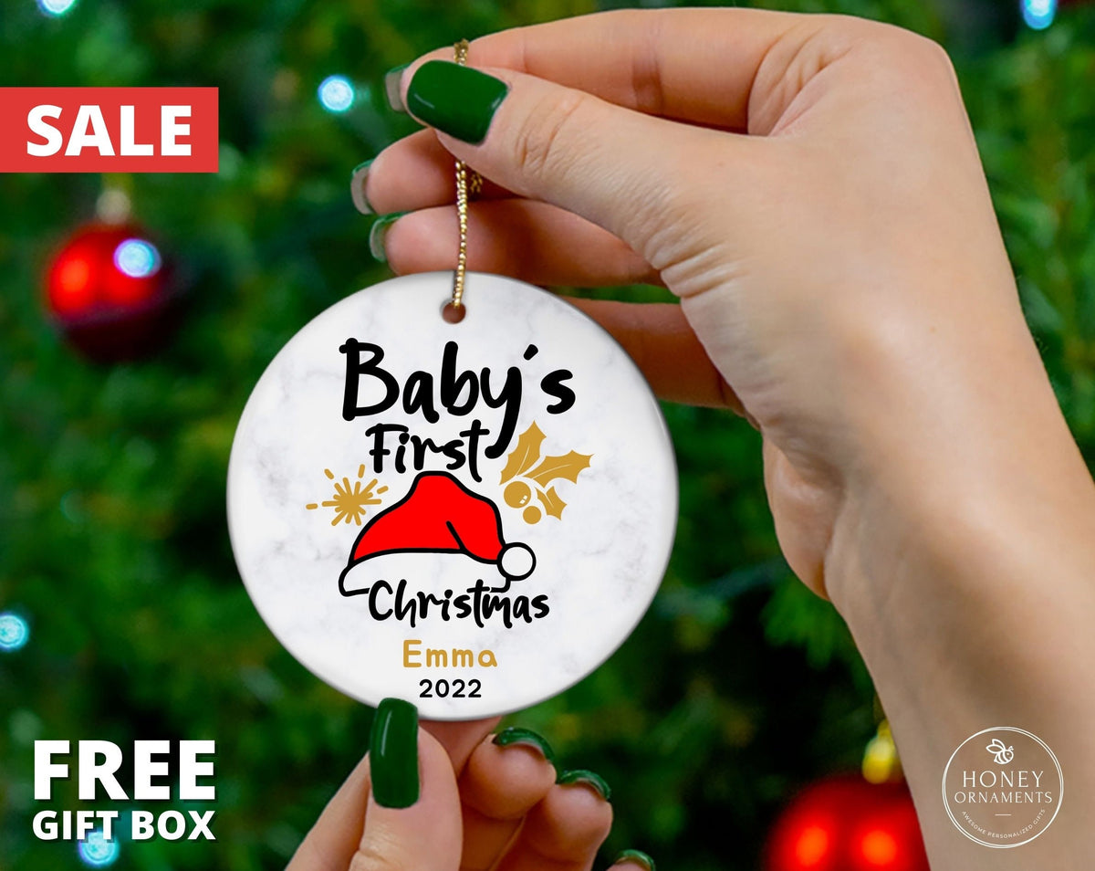 Baby's First Christmas Ornament, Personalized New Baby Ornament 2026, My First Christmas Baby Announcement, New Baby Girl Baby Boy Keepsake