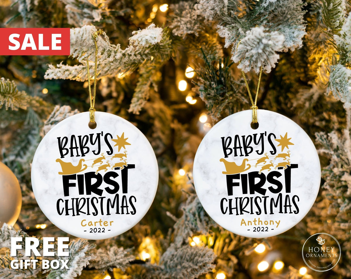 Baby's First Christmas Ornament, 2026 New Baby Ornament, Personalized My First Christmas Ornament, Custom Baby Girl Baby Boy Ornament