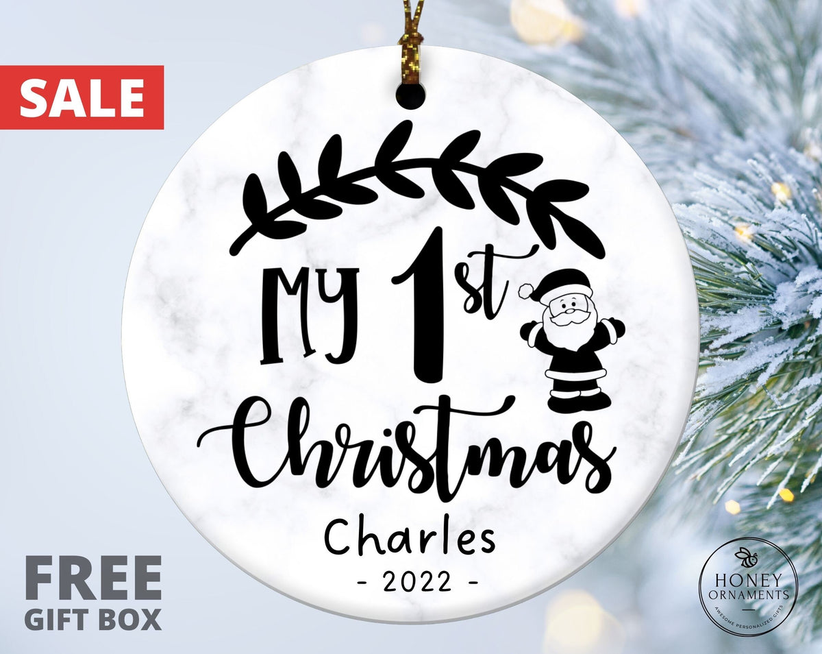 My First Christmas Ornament, 2026 New Baby Ornament, Personalized Baby's First Christmas Ornament, Custom Baby Girl Baby Boy Ornament Gift