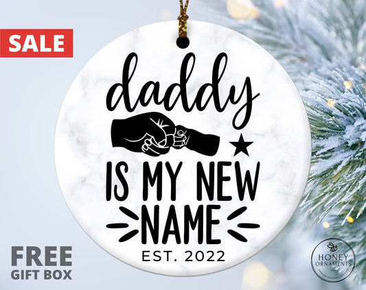 New Dad Gift from Wife, New Dad Christmas Gift, New Daddy Ornament, First Time Daddy Gift, Future Daddy Gifts, Pregnancy Announcement Reveal