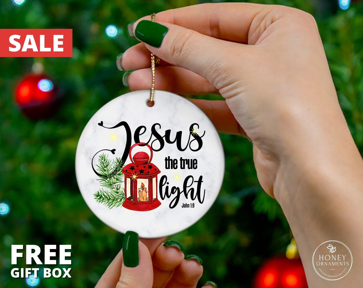 Jesus The True Light John 1:9 - Christmas Ornament - photo 4