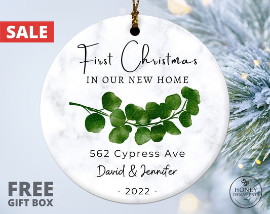 First Christmas in Our New Home Ornament, Personalized First Home Ornament, 2026 New House Ornament Gift, Housewarming Gift, New Home Gift
