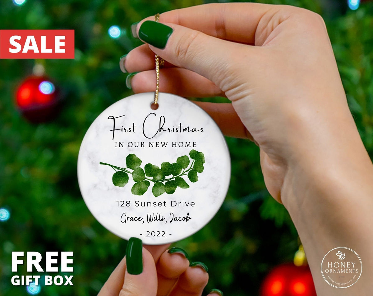 First Christmas in Our New Home Ornament, Personalized First Home Ornament, 2026 New House Ornament Gift, Housewarming Gift, New Home Gift