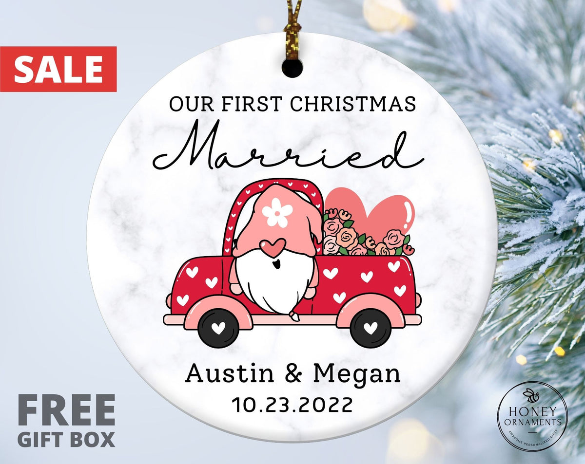 Our First Christmas Married Ornament 2026 - Mrs