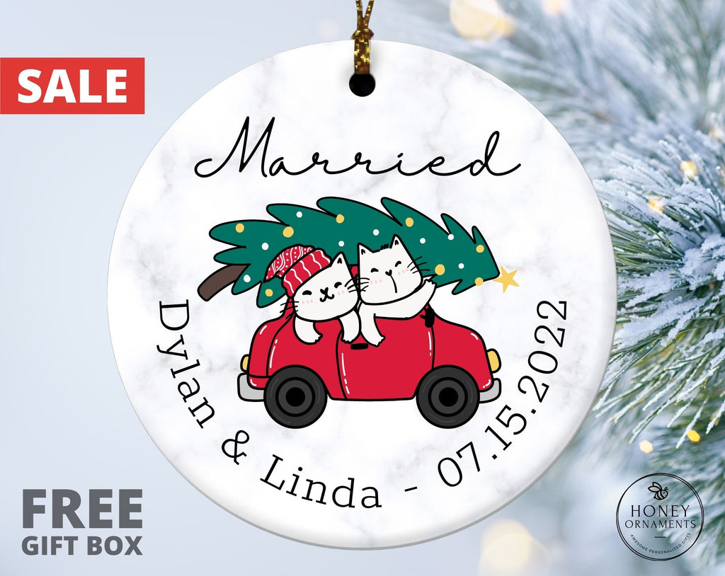 Married Christmas Ornament - Mr and Mrs Ornament