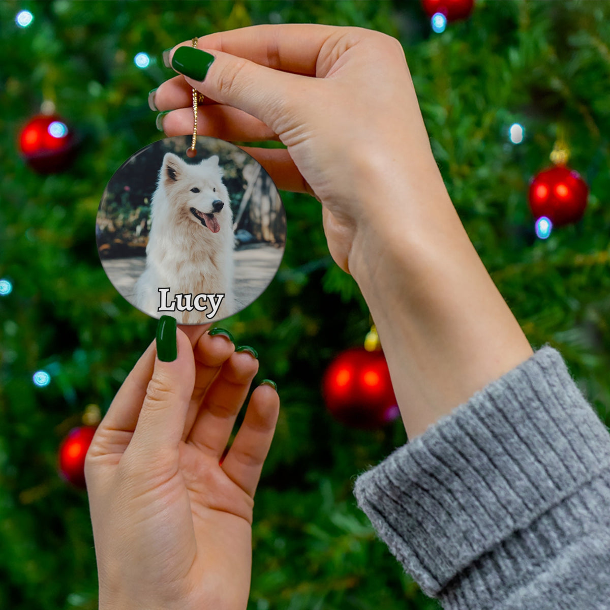 Custom Dog Memorial Ornament, Pet Loss Gift, Remembrance Keepsake