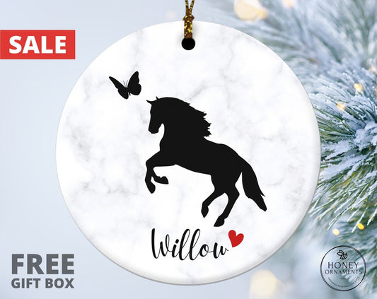 Personalized Horse Loss Ornament Horse Memorial Gift Horse Sympathy Gift Loss of Horse Pet Loss Gift Horse Condolence Gift Horse Lover Gift