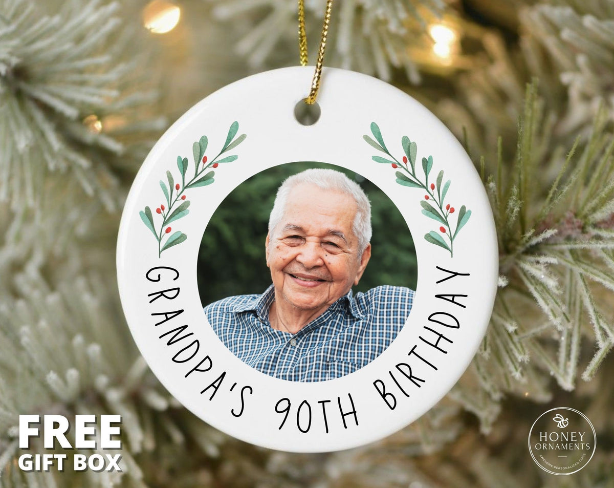 60th birthday gift for men, 60th birthday gifts for women, 80th birthday gift for men, 40th 50th 70th 90th birthday gift for women, ornament