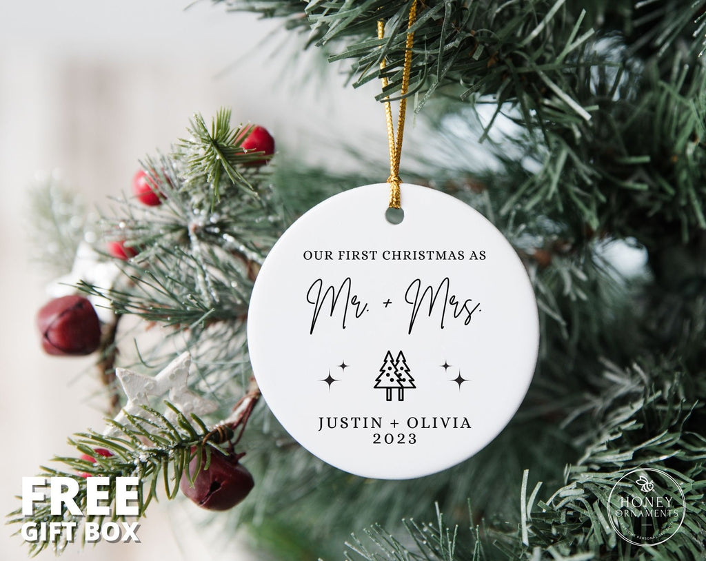Our First Christmas Married as Mr and Mrs Ornament - photo 2