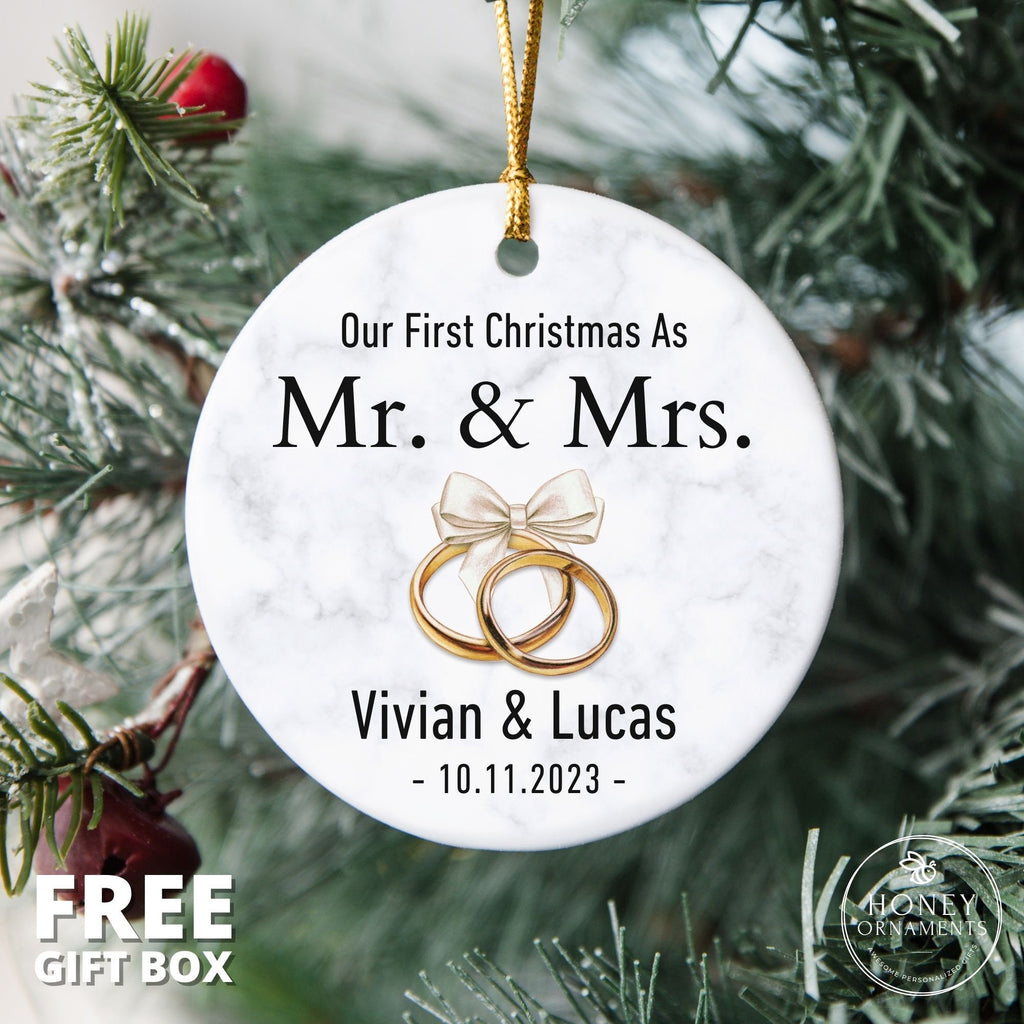 Married Ornament - Our First Christmas as Mr and Mrs Gift - photo 2