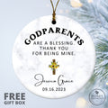 Personalized Godmother Gift - Godparents Ornament