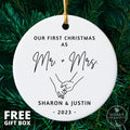 Our First Christmas as Mr and Mrs 2026 Personalized Wedding