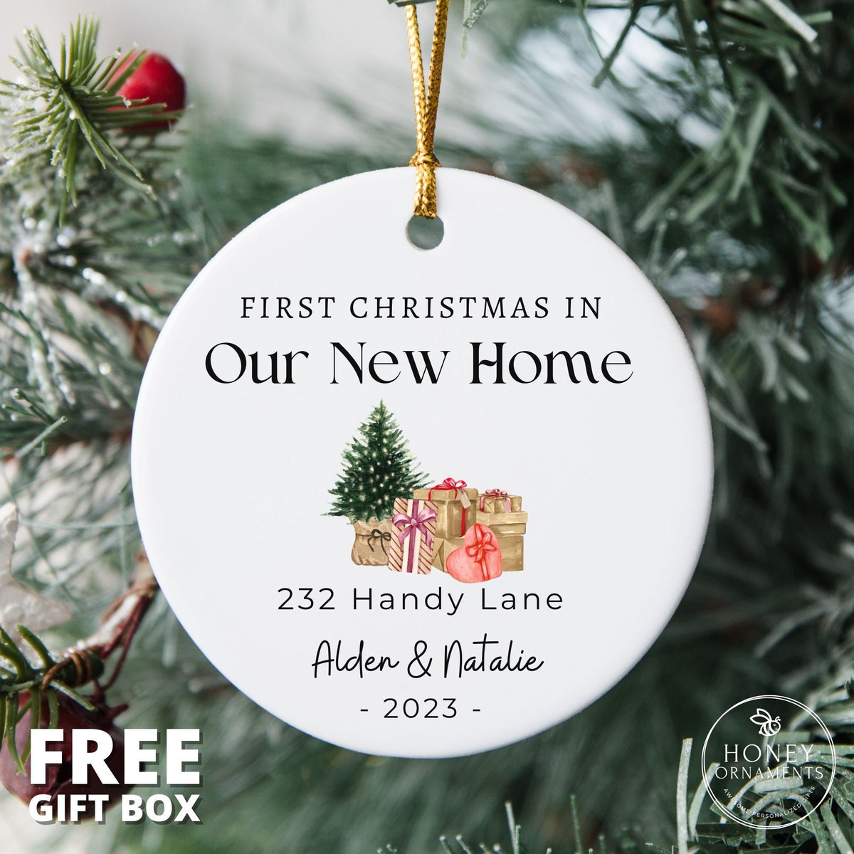 Our New Home Ornament, Personalized First Christmas in Our New House Christmas Ornaments, 2026 New Home Ornament, First Home Ornament Gift