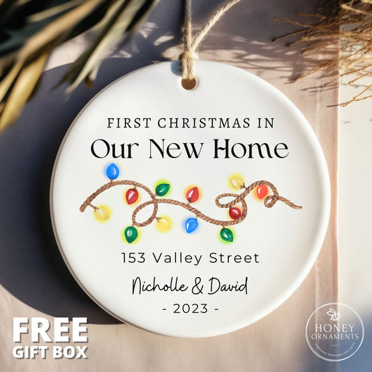 New Home Ornament, Personalized First Christmas in Our New House Christmas Ornaments, 2026 New Home Ornament, Our First Home Ornament Gift