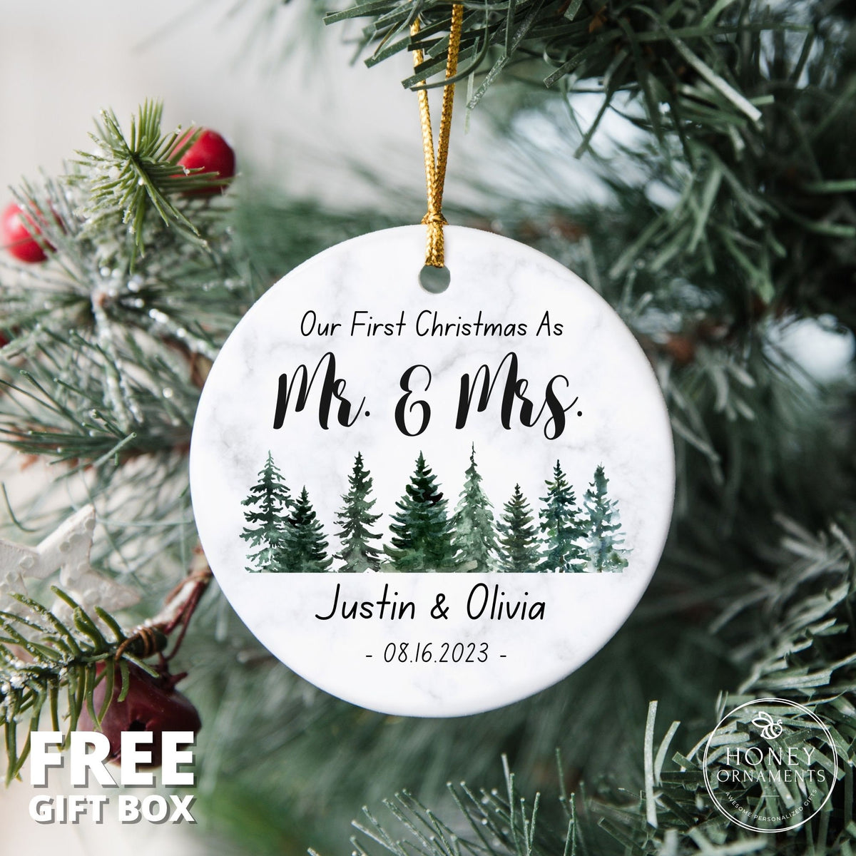 First Christmas Married Ornament - photo 2