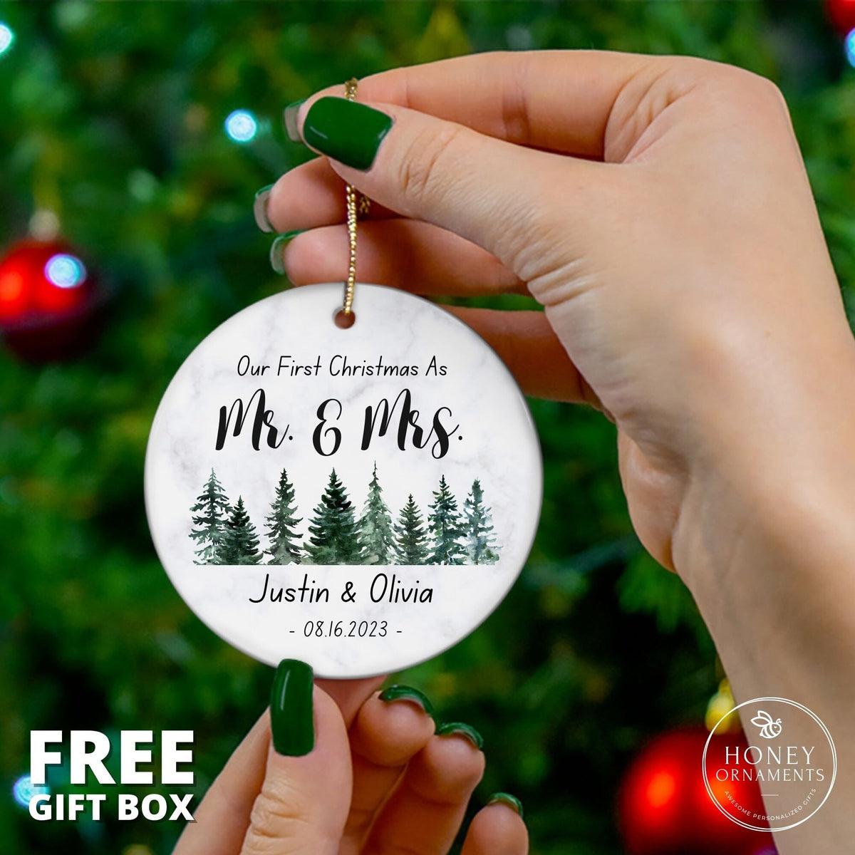 First Christmas Married Ornament - photo 3