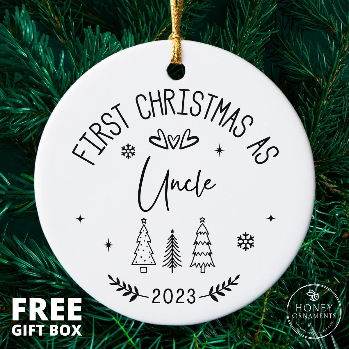 Promoted to Big Sister Ornament, Big Brother, Pregnancy Announcement, Pregnancy Reveal, First Christmas as Uncle, Auntie, Grandparents, Mom