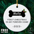 Dogs First Christmas Ornament - Dog's First Christmas