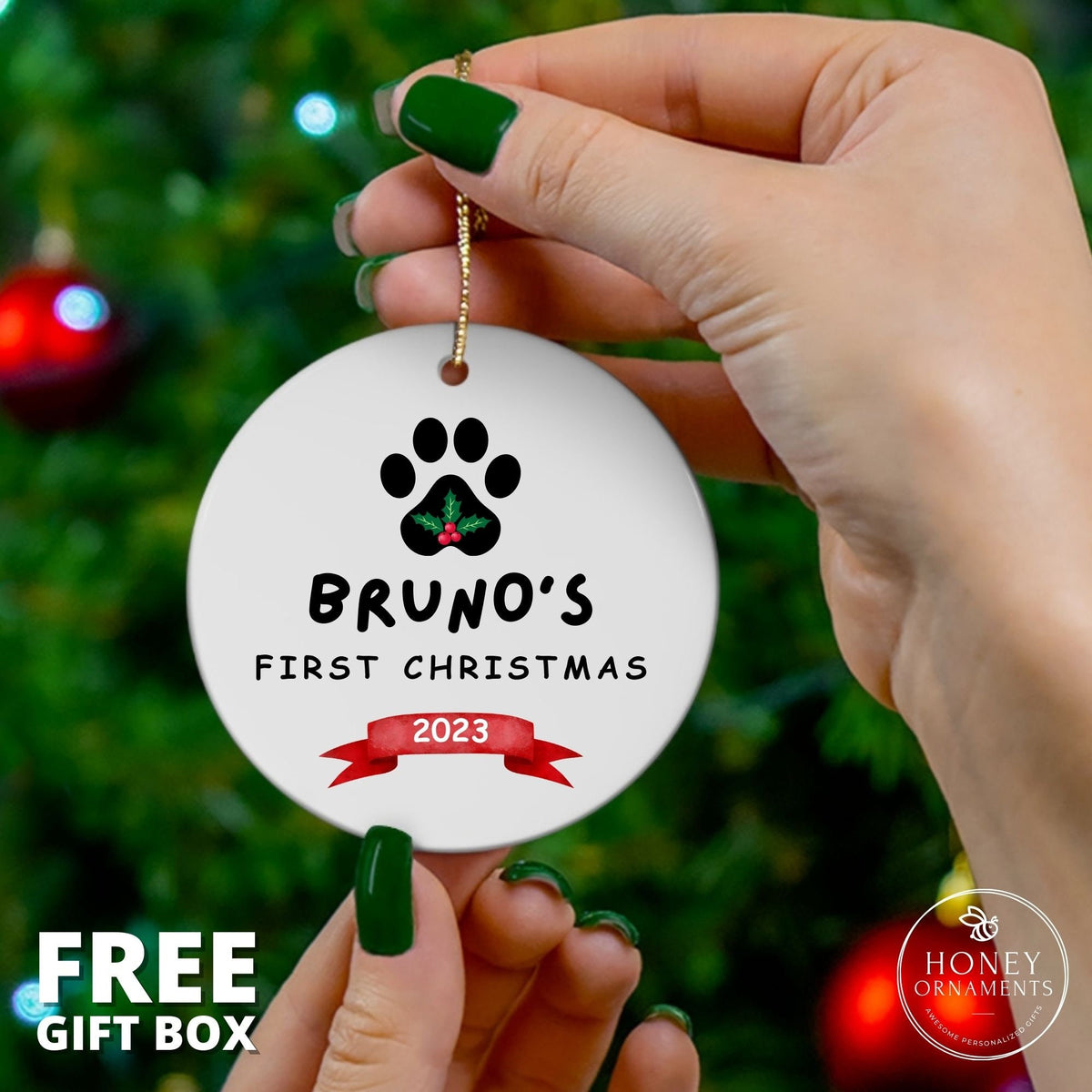 Dogs First Christmas Ornament - Dog 1st Christmas - photo 3
