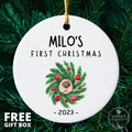 Dogs First Christmas Ornament - Dog Lover Gift