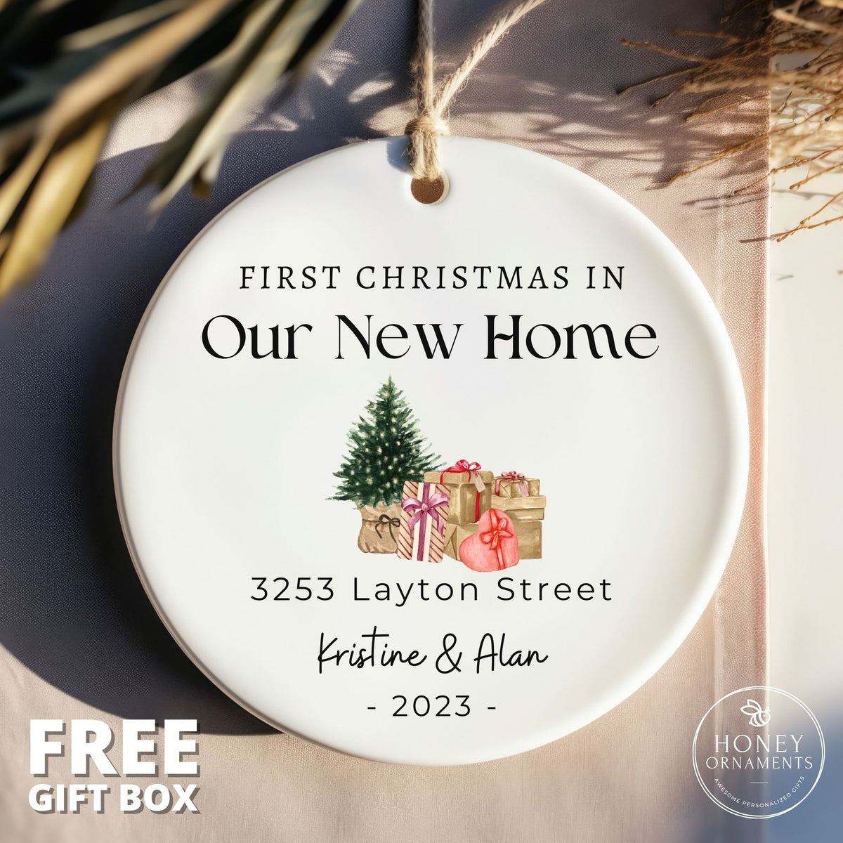 Our New Home Ornament, Personalized First Christmas in Our New House Christmas Ornaments, 2026 New Home Ornament, First Home Ornament Gift