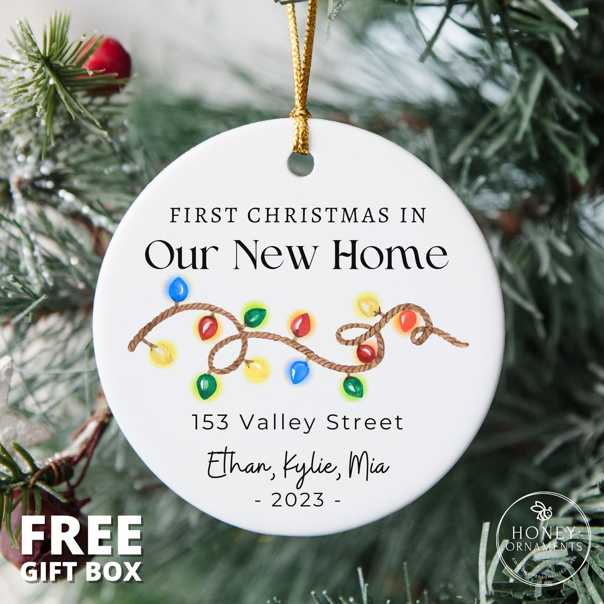New Home Ornament, Personalized First Christmas in Our New House Christmas Ornaments, 2026 New Home Ornament, Our First Home Ornament Gift