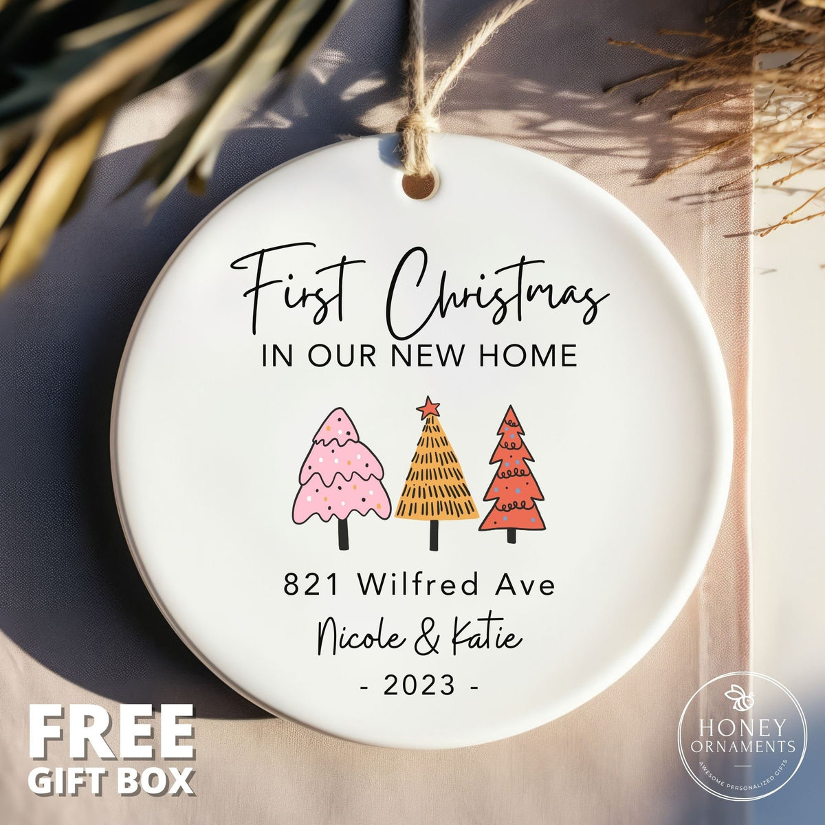 New Home Ornament Personalized - First Home Ornament - First Christmas in Our New Home - Our First Home Keepsake - New House Ornament - 2026