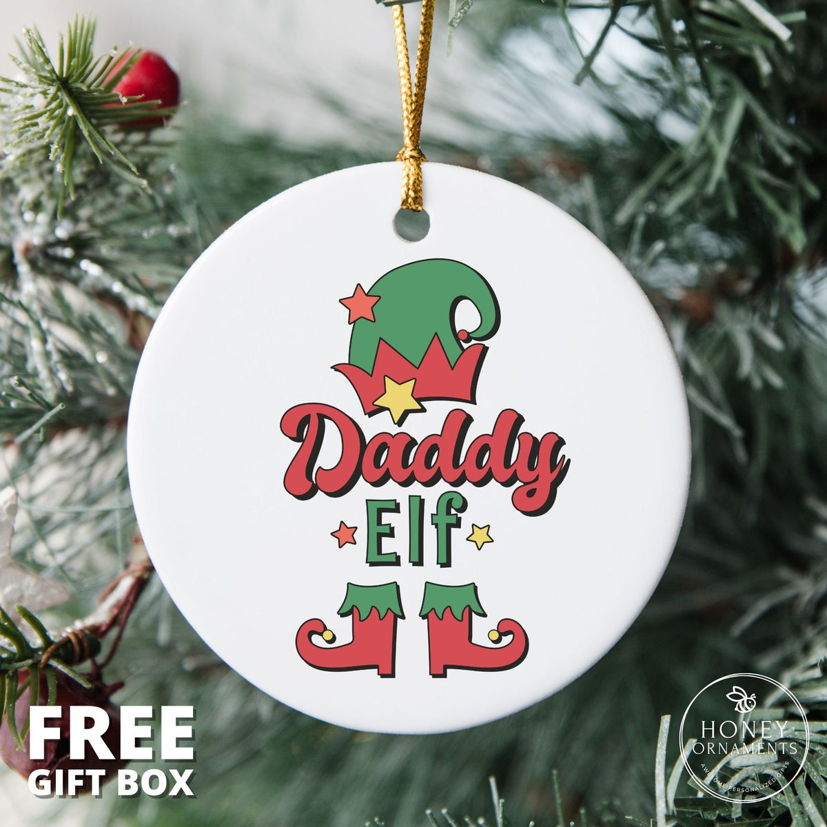 Family Christmas Ornament, Family Elf Ornaments, 2026 Cute Ornament, Christmas Decoration Gift, Daddy, Mommy, Sister, Brother, Baby Ornament