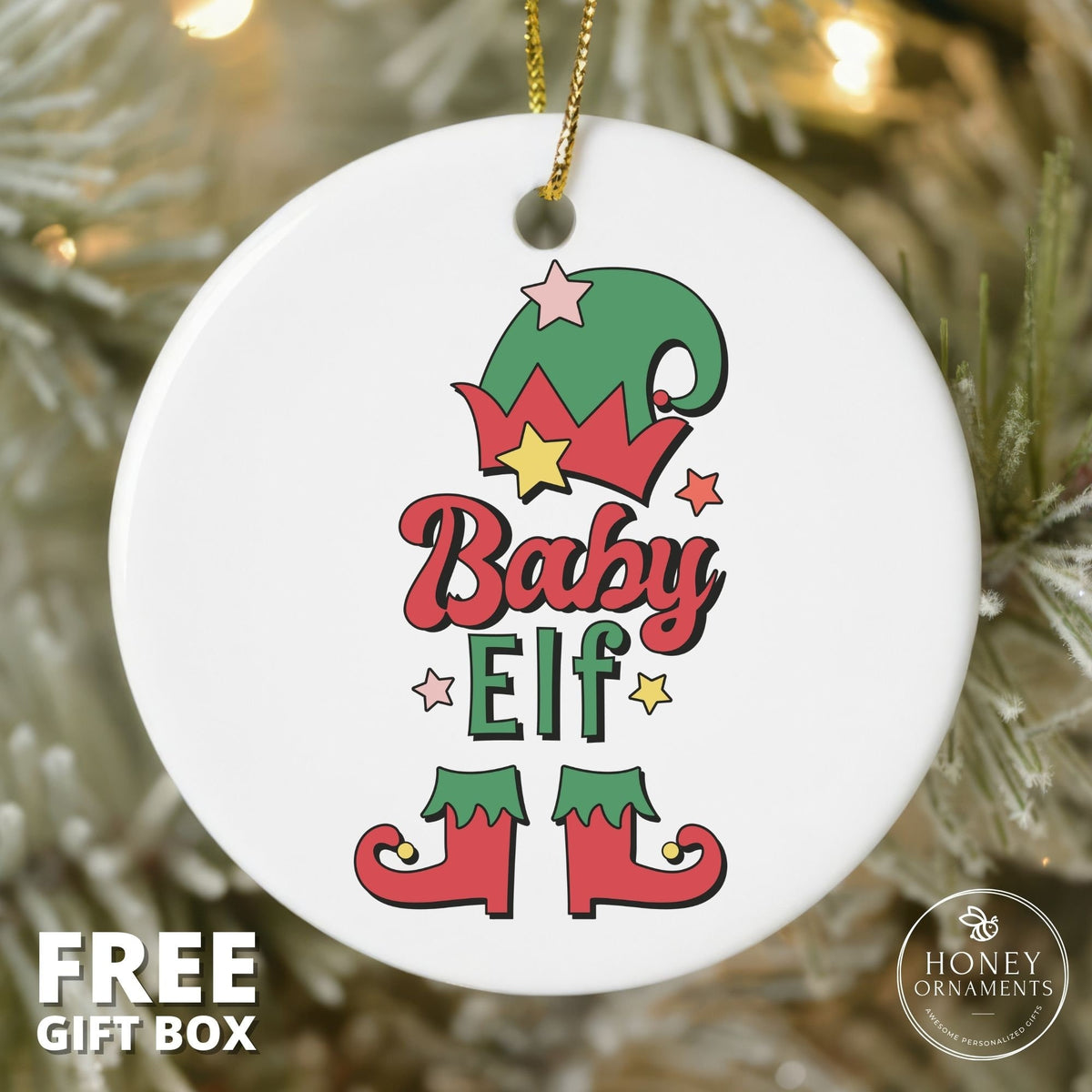 Family Christmas Ornament, Family Elf Ornaments, 2026 Cute Ornament, Christmas Decoration Gift, Daddy, Mommy, Sister, Brother, Baby Ornament