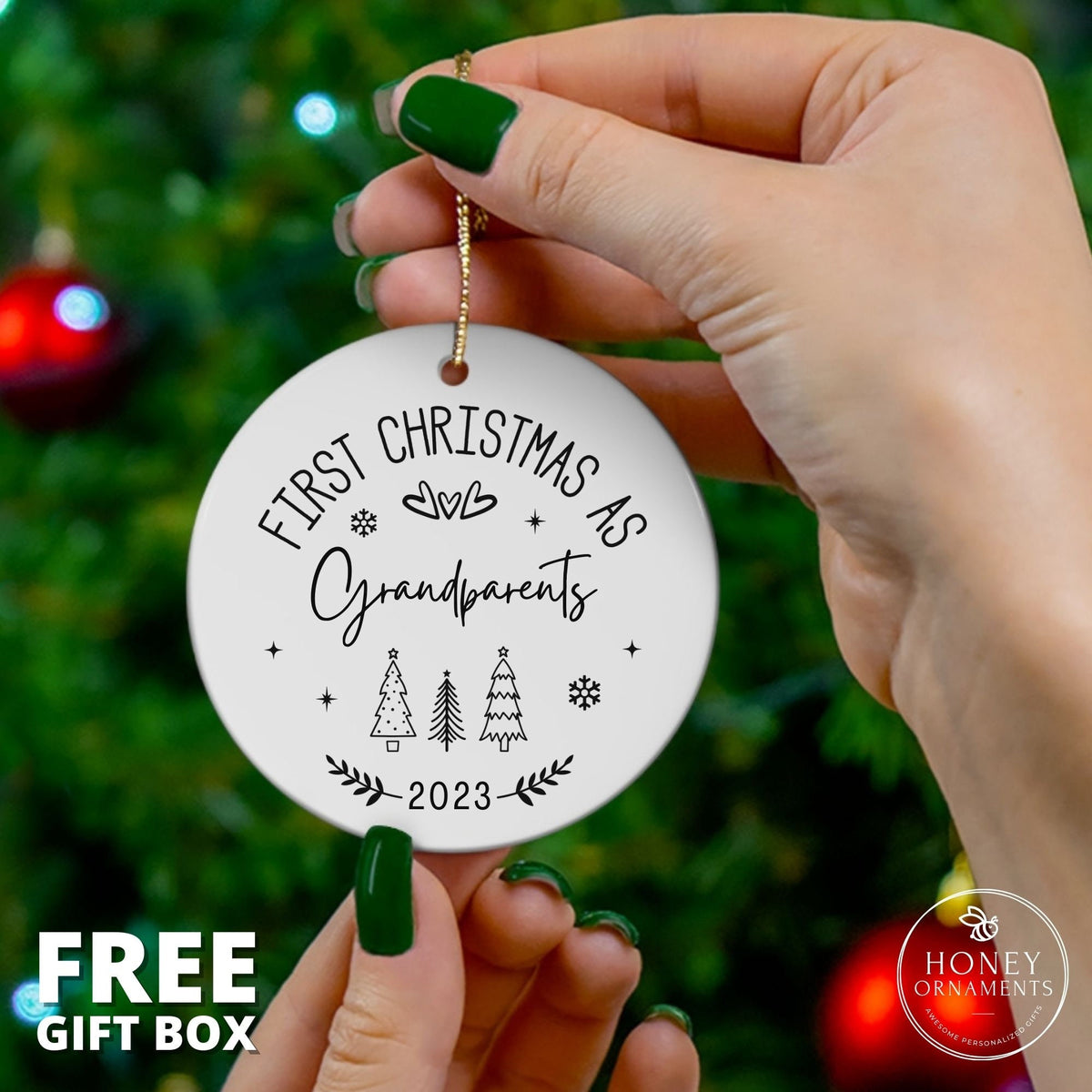 Promoted to Big Sister Ornament, Big Brother, Pregnancy Announcement, Pregnancy Reveal, First Christmas as Uncle, Auntie, Grandparents, Mom