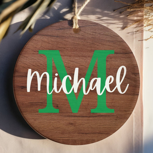 Personalized Monogrammed Ornament, Kids Christmas Ornament, Family Christmas Ornament, Name Ornament, Custom Ornament, Monogram Ornament