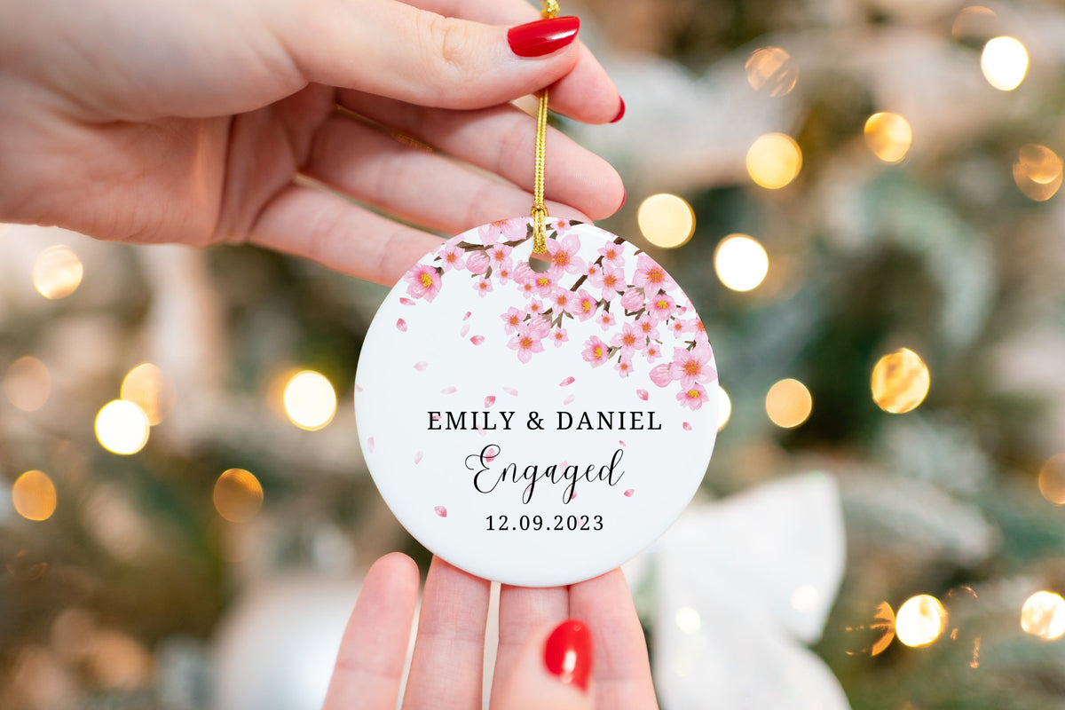 Engaged Christmas Ornament - Personalized Engagement Ornament - First Christmas Engaged - Engaged Ornament - Custom Engagement Gift - 2026