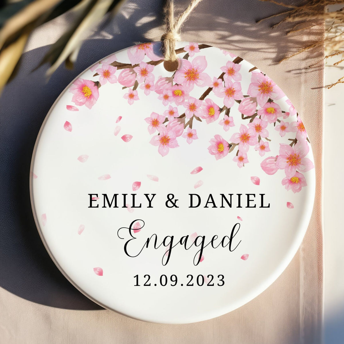Engaged Christmas Ornament - Personalized Engagement Ornament - First Christmas Engaged - Engaged Ornament - Custom Engagement Gift - 2026