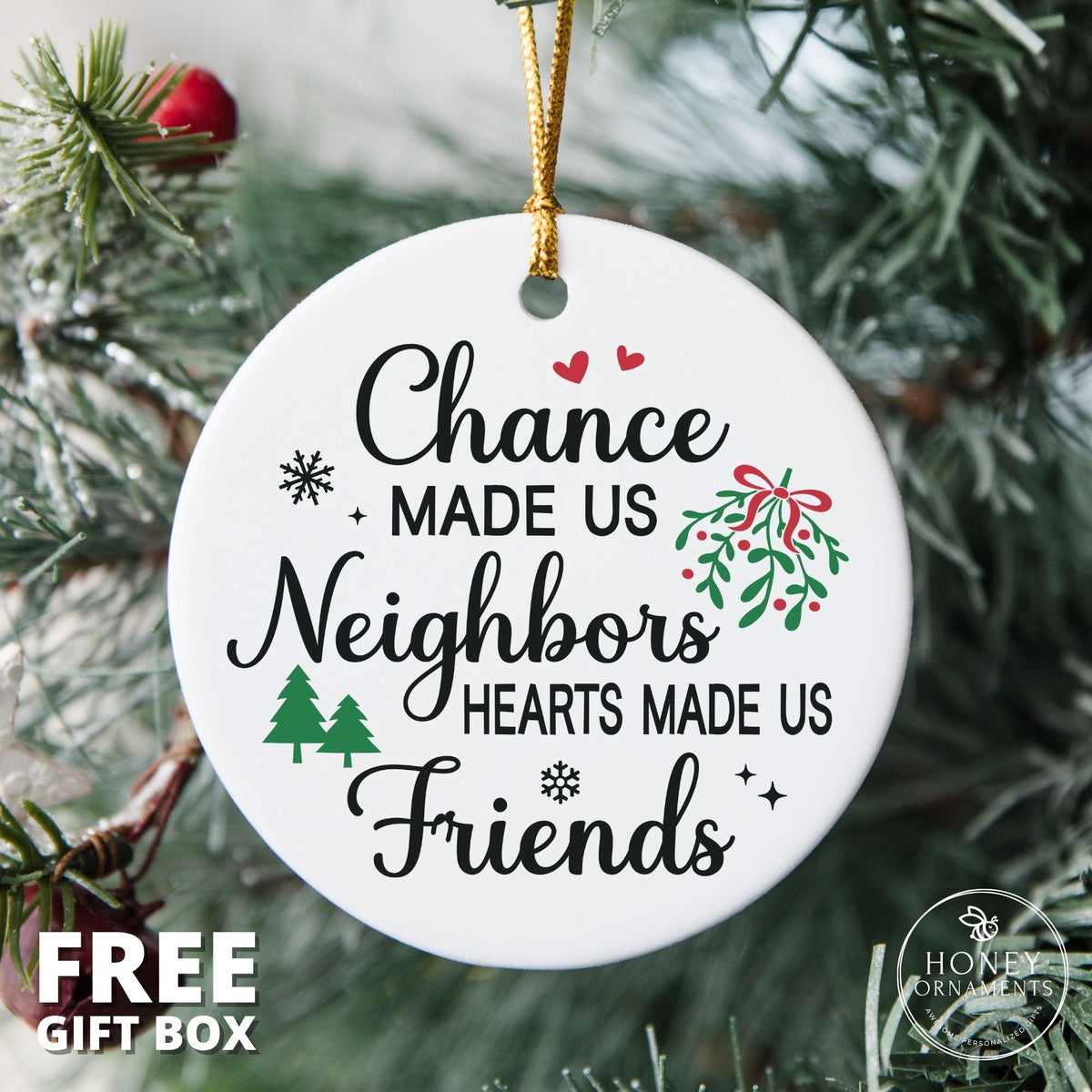 Christmas Gift for Neighbor - Neighbor Christmas Ornament - photo 4