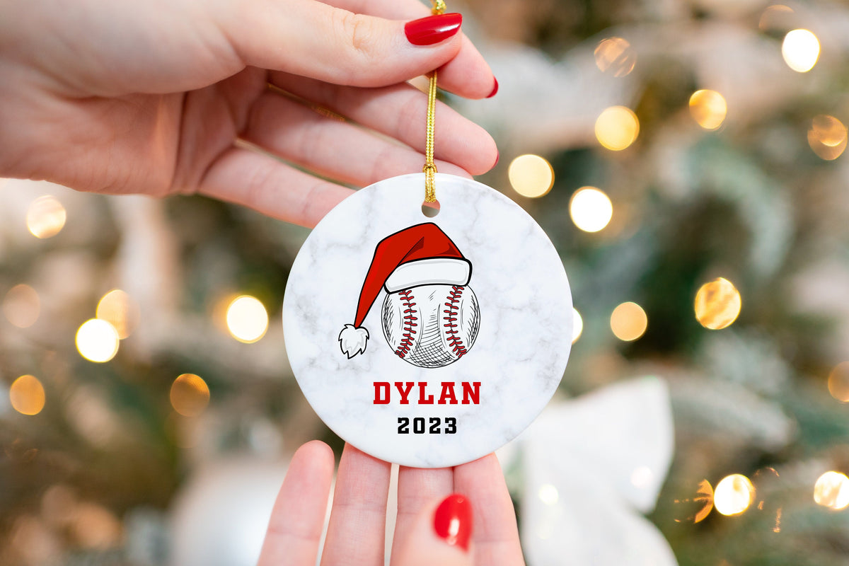 Personalized Baseball Team Gift - Baseball Ornament - Baseball Christmas Ornament - Personalized - Baseball Player Ornament - Baseball Gift