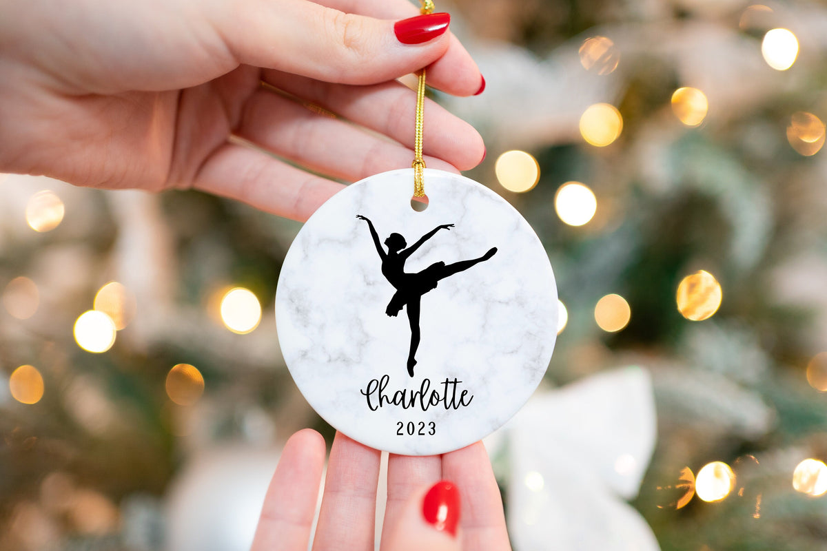 Personalized Ballet Ornament - Ballerina Ornament - Dance Ornament - Ballet Gift - Dancer Gift - Ballet Dancer - Ballet Christmas Ornament