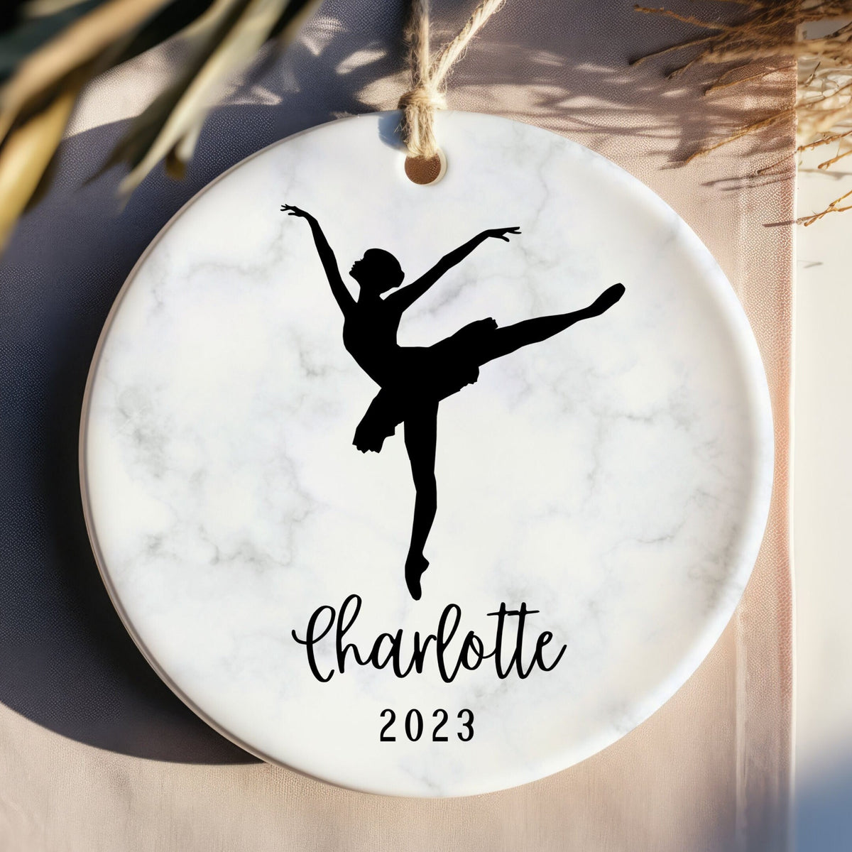 Personalized Ballet Ornament - Ballerina Ornament - Dance Ornament - Ballet Gift - Dancer Gift - Ballet Dancer - Ballet Christmas Ornament